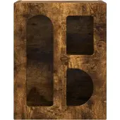 vidaXL Nachtkastje ELST Rook Eiken 40 x 35 x 50 cm Bewerkt hout