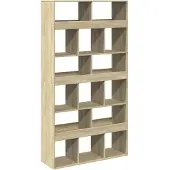 vidaXL Boekenkast 100x33x187,5 cm bewerkt hout sonoma eikenkleurig