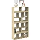 vidaXL Boekenkast 100x33x187,5 cm bewerkt hout sonoma eikenkleurig