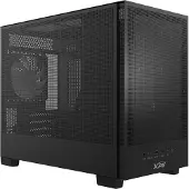 ADATA VALOR MESH NANO Midi-tower PC-behuizing Zwart 1 voorgeïnstalleerde ventilator, Stoffilter