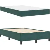 vidaXL Bedframe Donkergroen 120 x 200 cm Stof