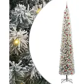 vidaXL Kunstkerstboom Groen 300 cm PVC en Staal en Kunststof