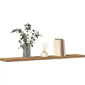 vidaXL Wandschappen 4 st 60x10x1,5 cm bewerkt hout artisanaal eiken
