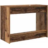 vidaXL Bedtafel/Bureau, gerecycled hout, houtvezel, 100 x 45 x 75 cm