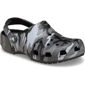 Crocs Classic Camouflage Clog - Zwart/Leisteengrijs