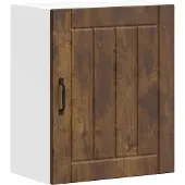 vidaXL Keukenwandkasten 2 st Lucca bewerkt hout gerookt eikenkleurig