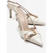Prologue Noen Gesp Spitse Neus Stiletto Pump