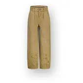 Vingino Quinns by Kendall loose fit jeans zand Beige Jongens Denim All over print - maat 116