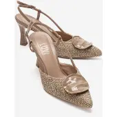 Prologue Levia Geweven Pump met Puntige Neus en Slingback