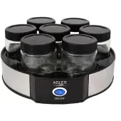 Adler Yogurt Maker + 7 glazen - 8 delig