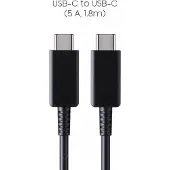 Samsung USB-C kabel (5A), lengte: 1,8m, Wit