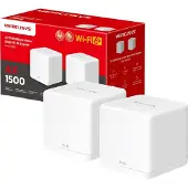 Mercusys TP-Link Halo H1500X (2-stuk) AX1500 Mesh-systeem, Wi-Fi 6