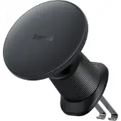 Baseus magnetische autotelefoonhouder met draadloos opladen CW01 (zwart), Smartphonehouder, Zwart