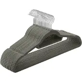 Songmics Fluwelen kleerhangers voor peuters en baby's, Grijs
