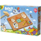 SES Creative Bluey - Hamertje tik - Voor Kinderen Vanaf 3 Jaar - 24 Vormpjes en 4 Bluey Figuurtjes
