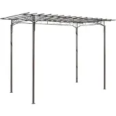 vidaXL Stalen rozenboog 215 cm