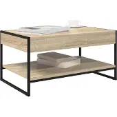 vidaXL Salontafel Sonoma 80 x 50 x 40 cm Bewerkt hout