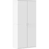 vidaXL Schoenenkast 80x39x178 cm bewerkt hout wit