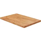 vidaXL Wastafelblad 60x40x2,5cm behandeld massief hout lichtbruin