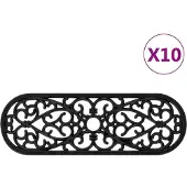 vidaXL Trapmatten 10 st 25x75 cm rubber
