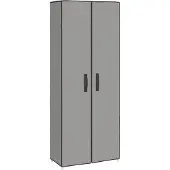 vidaXL Schoenenkast 60x30x166 cm stof grijs