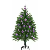 vidaXL Kerstboom met 150 LED met standaard Groen 120 cm PE