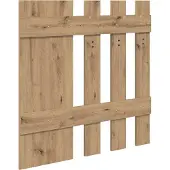 vidaXL Wandgemonteerde kapstok Muurmontage Artisan Eiken Bewerkt hout