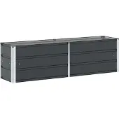 vidaXL Plantenbak Antraciet 160 x 40 x 45 cm Staal