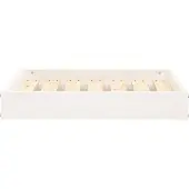 vidaXL Hondenmand 61,5x49x9 cm massief grenenhout wit