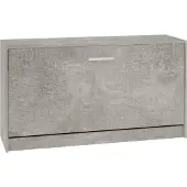 vidaXL Schoenenbank 80x24x45 cm bewerkt hout betongrijs