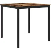vidaXL Staande Bartafel Bewerkt hout Vierkant