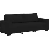 vidaXL 3-zitsbank 220x77x82 cm stof zwart