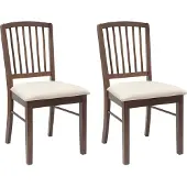 vidaXL Eetstoelen 2 st Massief Rubberhout Lichtbruin 50 x 52,5 x 91 cm