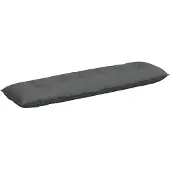 vidaXL Rugkussen Donkergrijs 200 x 19 x 50 cm Stof