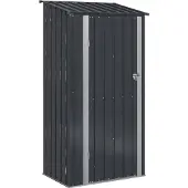 vidaXL Tuinhuisjes Antraciet 103 x 74 x 200 cm Metaal