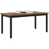 vidaXL Salontafel Oudhout 100 x 50 x 45 cm Bewerkt hout