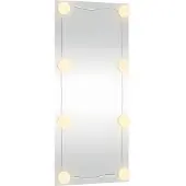 vidaXL Wandspiegel met LED's rechthoekig 40x80 cm glas
