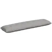 vidaXL Rugkussen Wolkgrijs 200 x 19 x 50 cm Stof