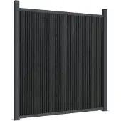 vidaXL Schuttingpaneel 1391x186 cm HKC grijs