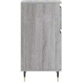 vidaXL Dressoir 40x35x70 cm bewerkt hout grijs sonoma