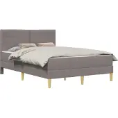 vidaXL Bedframe Taupe 140 x 190 cm Polyester