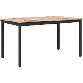 vidaXL Eettafel Naturel 150 x 90 x 75 cm Massief grenenhout
