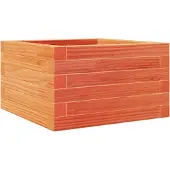 vidaXL Plantenbak 40x40x23 cm massief grenenhout wasbruin