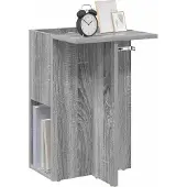 vidaXL Bijzettafel Grijs Sonoma 35 x 40 x 55 cm Bewerkt hout