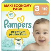 Pampers Premium Protection Luiers Maat 3 (6-10 Kg) 112 Stuks