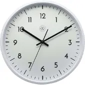 Nextime nXt Easy Big – Wandklok – 30 cm – Plastic – Wit – Stil