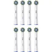 Oral-B CrossAction vervangende opzetborstels, verpakking van 8