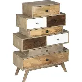 Atmosphera Koval Ladeblok - Wit, 8 Lades