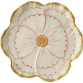 Rice Flower bord Ø19,5 cm Yellow border