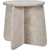 House Doctor Marb bijzettafeltje 48x48x40 cm Beige marmer